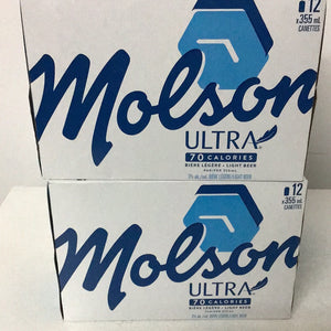 MOLSON ULTRA - biere legere  - BIERE - cannette-   12x355 ML