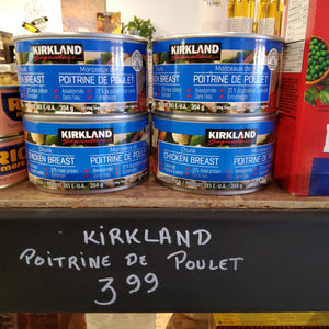 KIRKLAND - MORCEAUX DE POITRINE DE POULET - 354g