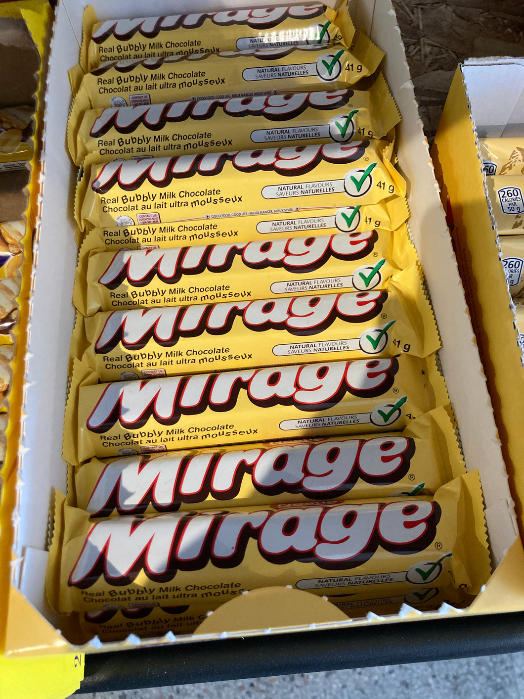 MIRAGE - BARRE CHOCOLAT - 41G