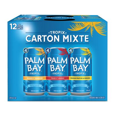 PALM BAY TROPIX -ALCOHOLIC BEVERAGE- CAN 12x330 ML