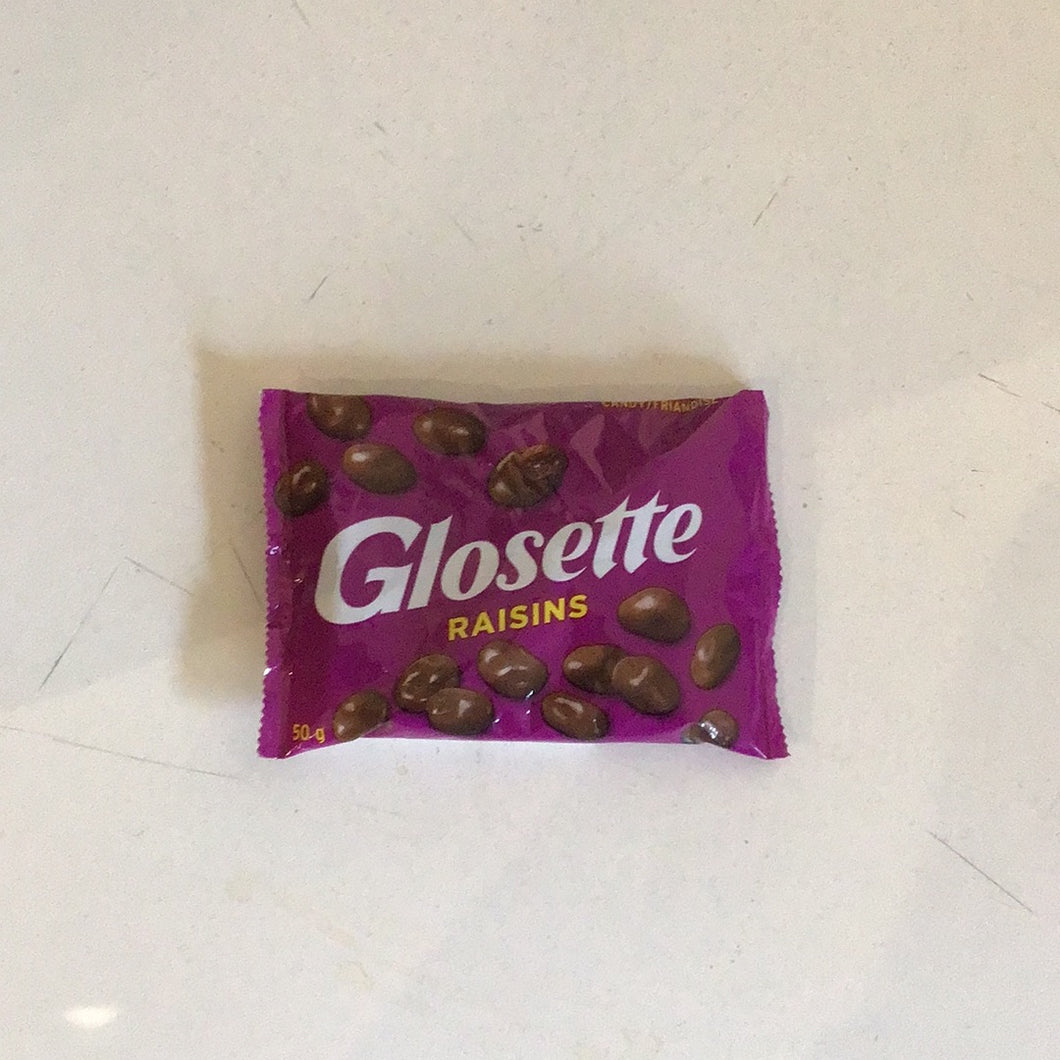 GLOSETTE - RAISINS - CHOCOLAT - 50G