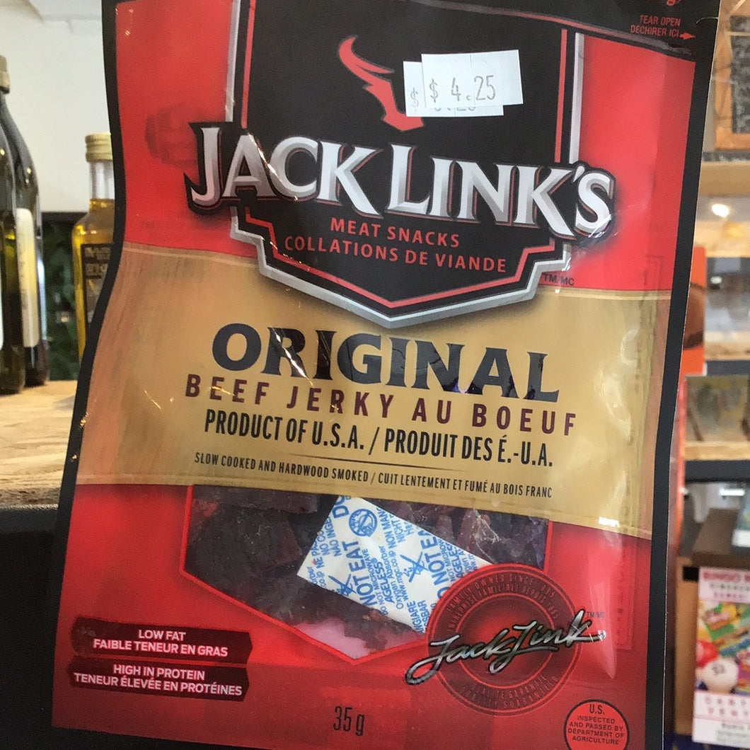 JACK LINK'S ORIGINAL - JERKY AU BŒUF - PAQUET 35 G