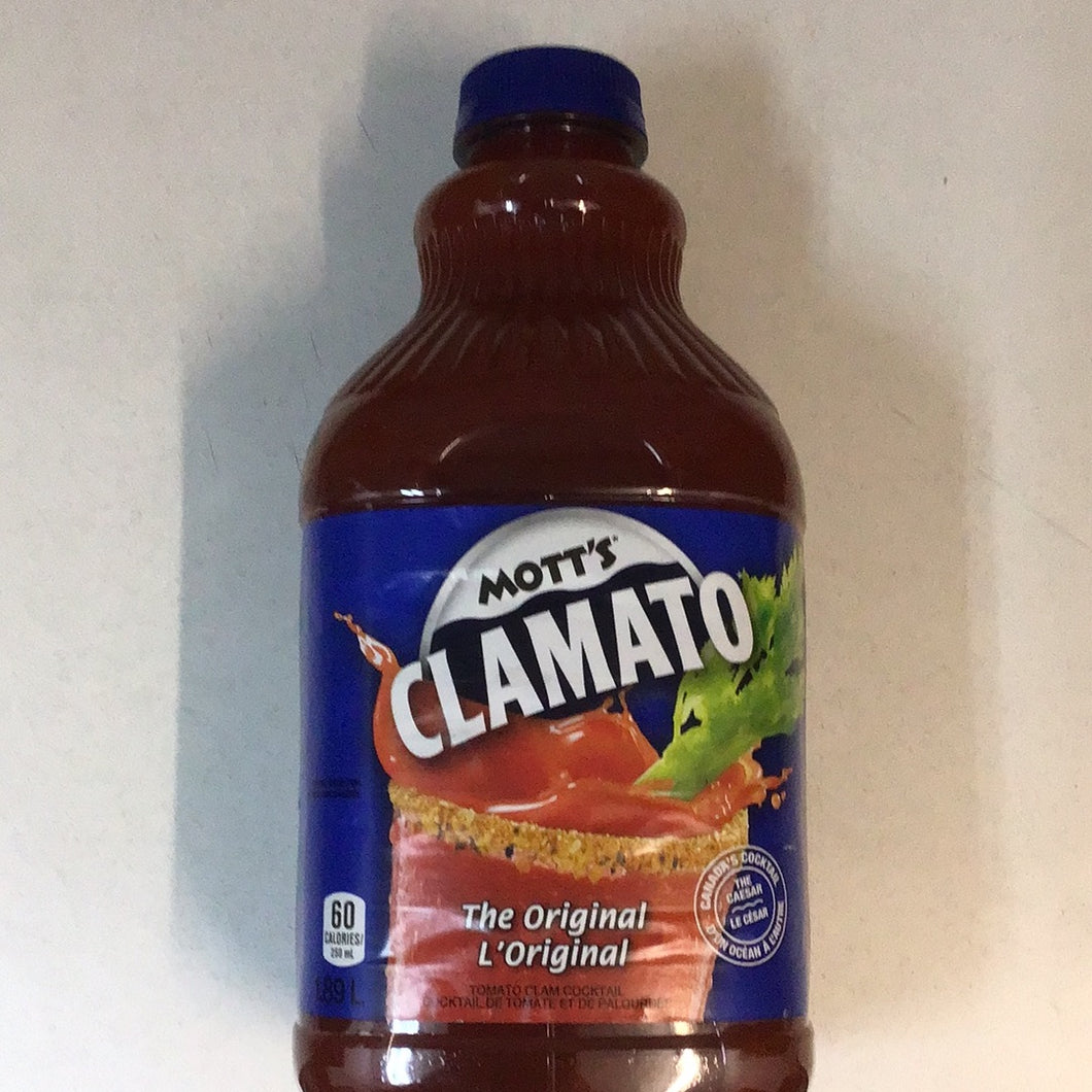 MOTT’S CLAMATO - COCKTAIL DE TOMATE - BOUTEILLE 1.89 L