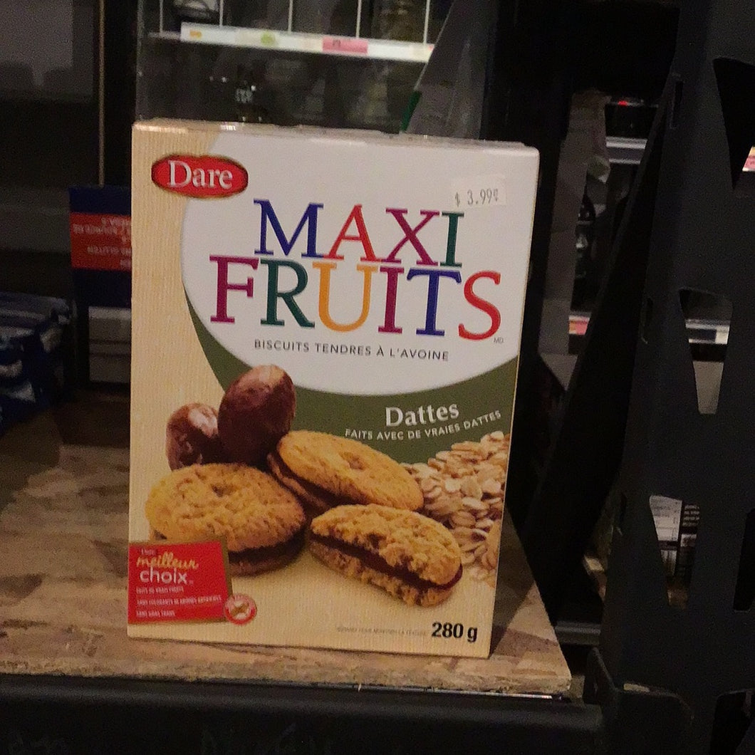 DARE - MAXI FRUITS BISCUITS - DATTES - 280G