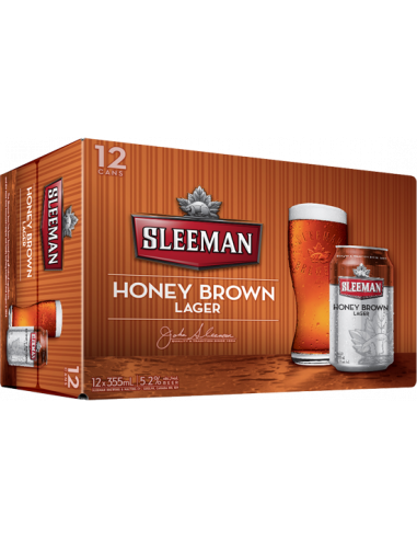 SLEEMAN HONEY BROWN -  BEER- CAN 12x355 ML